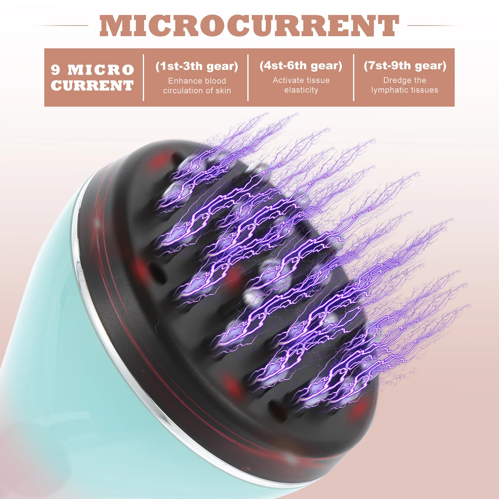 

1 set Pulse Neck Massager Sky-Blue Ergonomic Design Deep Muscle Relaxation Meridian Massage Electric Gua Sha Body Sculpting Tool