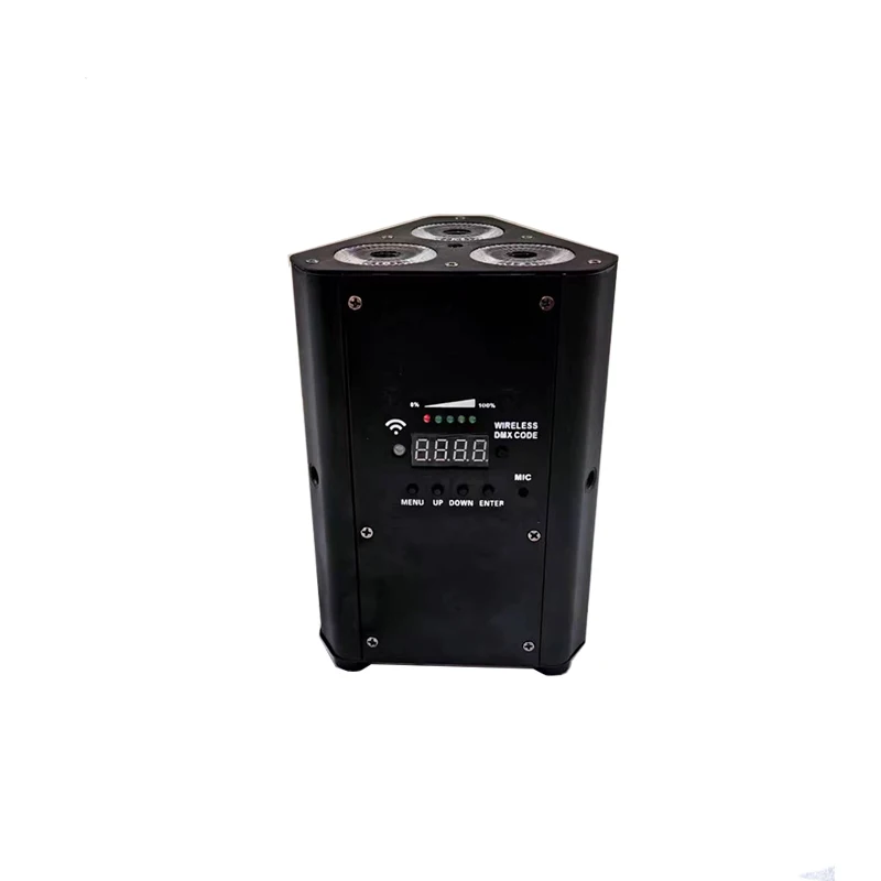 LED-Bühnen-Par-Licht, 3 Stück, 12 W, RGB-LED-Batterie-Par-Licht mit Fernbedienung