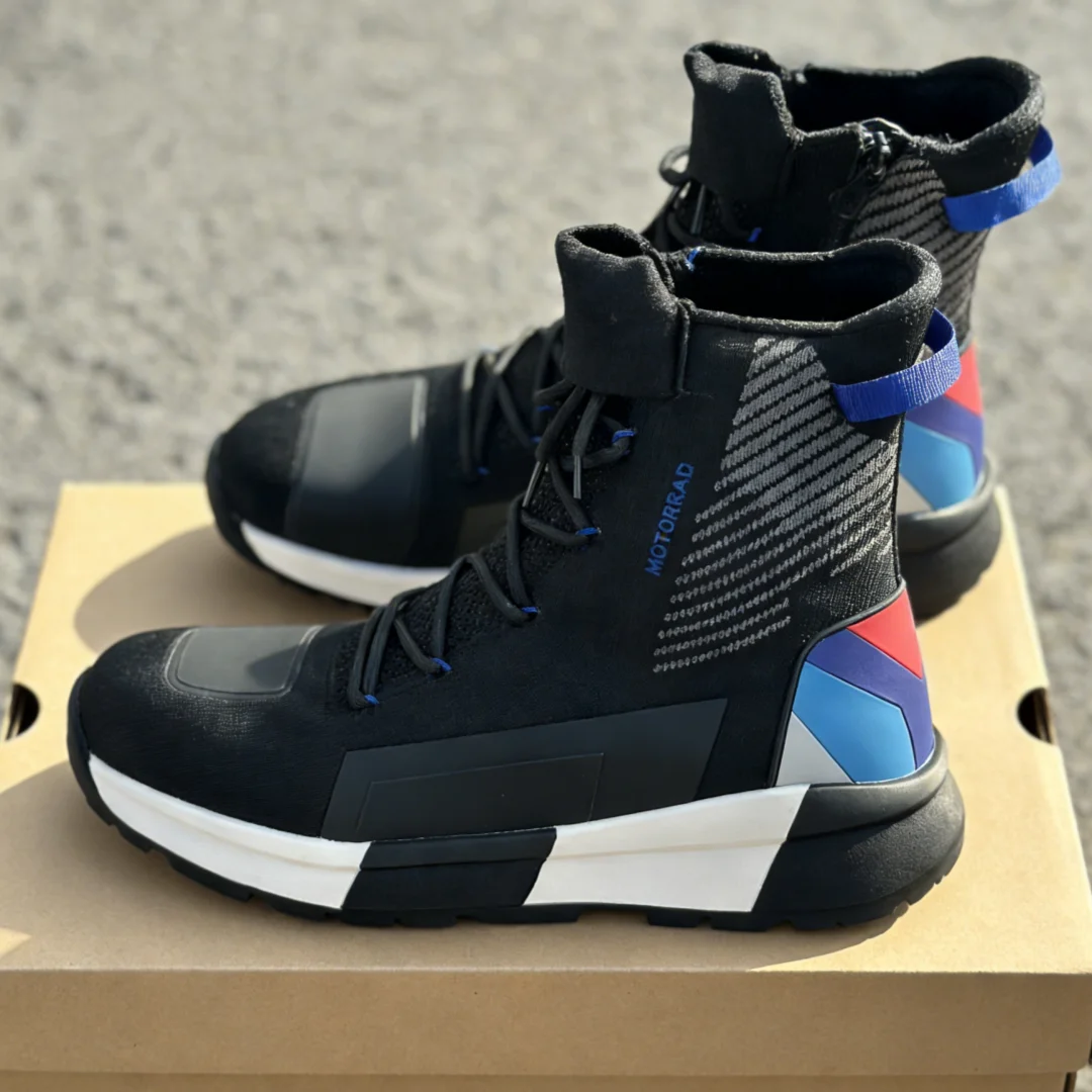 

Brand Discount Knitrace Riding Shoes for BMW Motorrad Cycling Boots Motorcycle Boots Thick Sole Non-Slip Sneakers Walking Shoes
