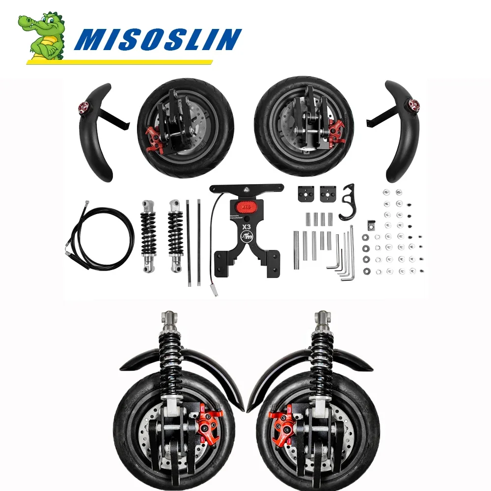 Monorim X3 Three Wheels Conversion Modifited Upgrade Kit for Xiaomi 1s M365 Pro Pro 2 Mi 3 Electric Scooter 8.5inch/10inch Parts