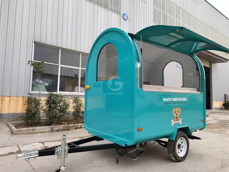 High quality mobile food trailer manufacturer with full kitchen equipment food truck for sale