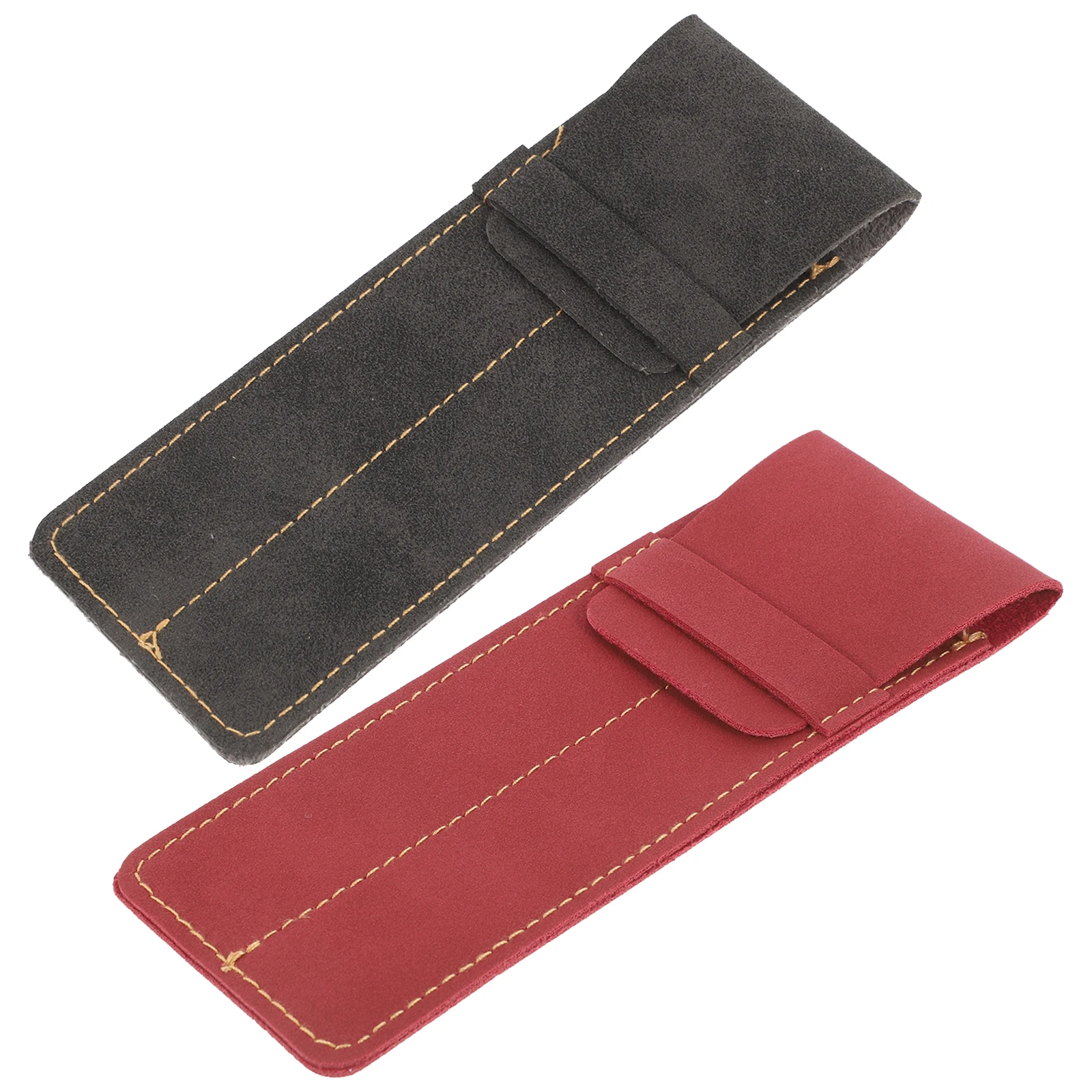 

2 Pcs Pouch for Pen Case Ballpoint Sleeve Thin Pencil Fountain Accessories