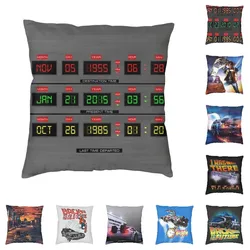 Back To The Future Cushion Covers Sofa Decoration 1980s Great Scott The Time Machine Square Throw Pillow Case 40x40
