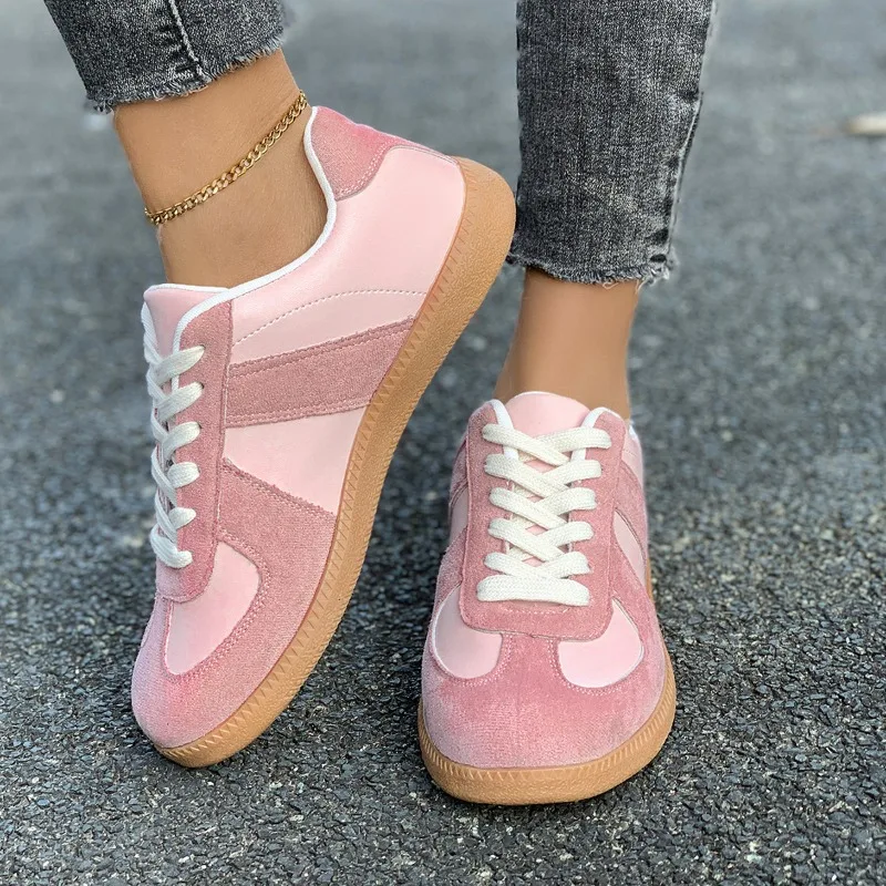 

Универсальная повседневная модная обувь 202, дышащая, противоскользящая, износостойкая спортивная обувь, стильные туфли на резиновой подошве Женская Обувь