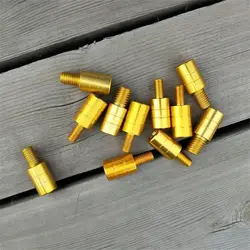 Aluminum Alloy Thread Adaptor M8/M10/M12 Fishing Net Adaptor Fishing Pole Connector Fishing Rod Pod Connector Net Head Adapter