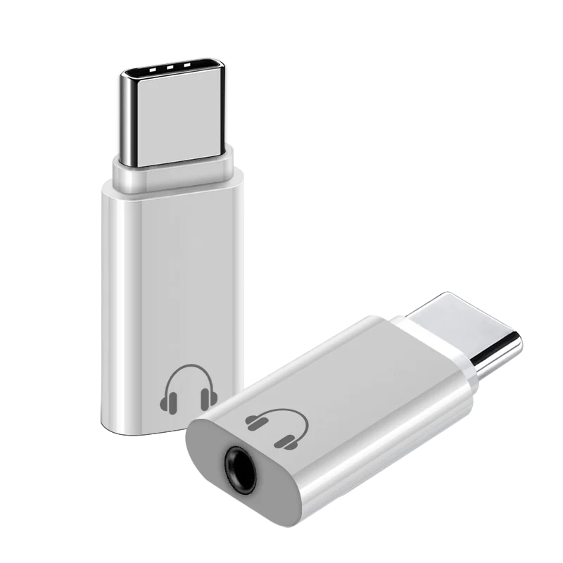 Adaptador tipo C macho a hembra de 3,5mm para Macbook, Samsung, Xiaomi, Redmi, Huawei honor, convertidor de auriculares con cable de 3,55mm, OTG, 2 uds.