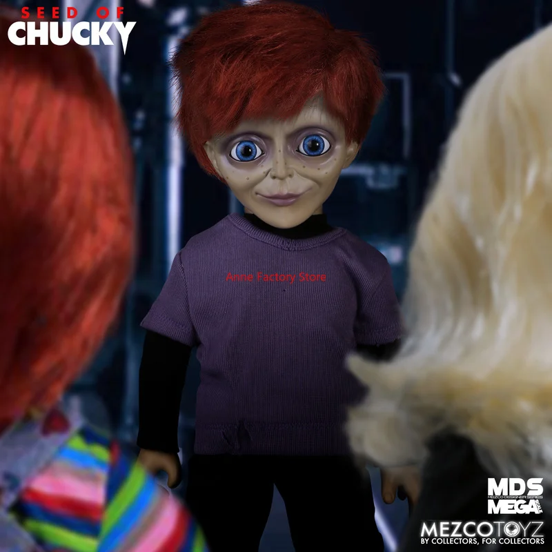 

Mezco In-Stock Mds Seed Of Chucky Movie Edition, крупномасштабная голосовая функция Glen, 15-дюймовая подвижная кукла в подарок