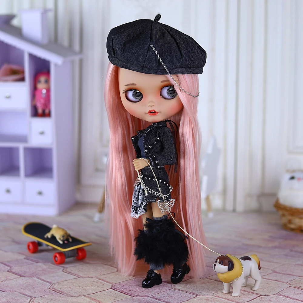 ICY DBS Blyth Doll Joint Body pelle marrone gonna speciale Set bambola fai da te SD regalo giocattolo