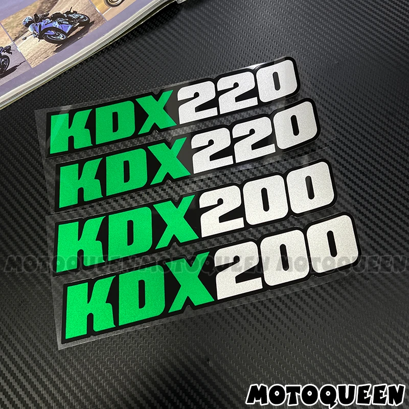 

Наклейки для мотоциклов Kawasaki KDX 200 220: на шлем, колесные диски, топливный бак, боковые светоотражающие наклейки-декали