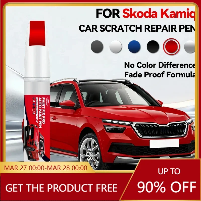 

Car Dedicated For Skoda Kamiq Car Paint Repair Pen Touch Up Scratch Remover DIY Auto Accessories Blue LB5K Silver LA7R White LB9
