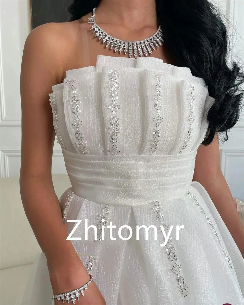 Customized  Elegant Sizes Available Strapless A-line Quinceanera Dresses Paillette / Sequins Draped Shirred Charmeuse Evening