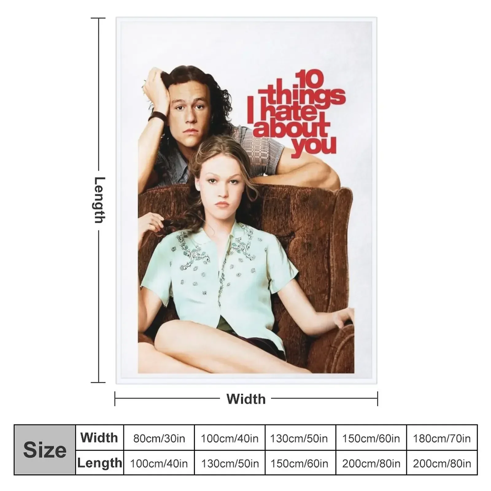 10 Things I Hate About You Throw Blanket Bed Giant Sofa Comforter Hairys sofa bed Decorative Throw Blankets