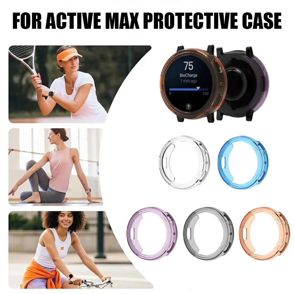 

Мягкий защитный чехол из ТПУ с защитной пленкой для Amazfit Active Max, аксессуары для часов с полным покрытием корпуса