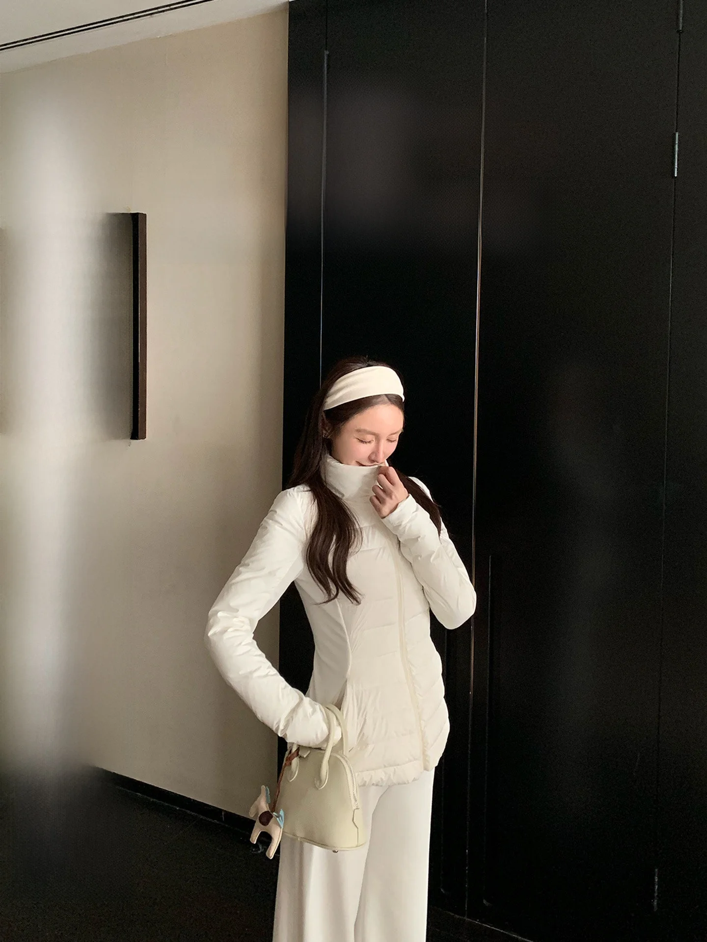 

Skk Store Warmth Furnace Sanlass Women's Jaet 90 White Du down Rejection Water Stand Collar Ribs down Vest