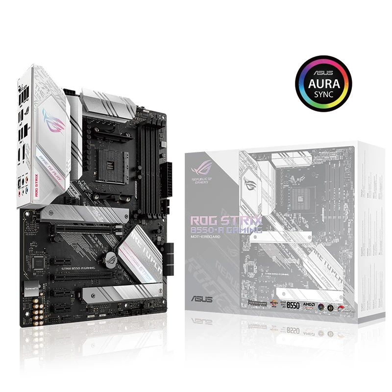 ASUS Motherboard ROG STRIX B550-A GAMING  Support CPU3700X/5600X/5800X (AMD B550/socket AM4）