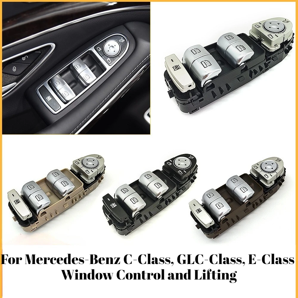 

For Mercedes-Benz C-Class W205 GLC-Class W253 Left Front Electric Window Glass Control Switch Assembly Seamless Connection Parts