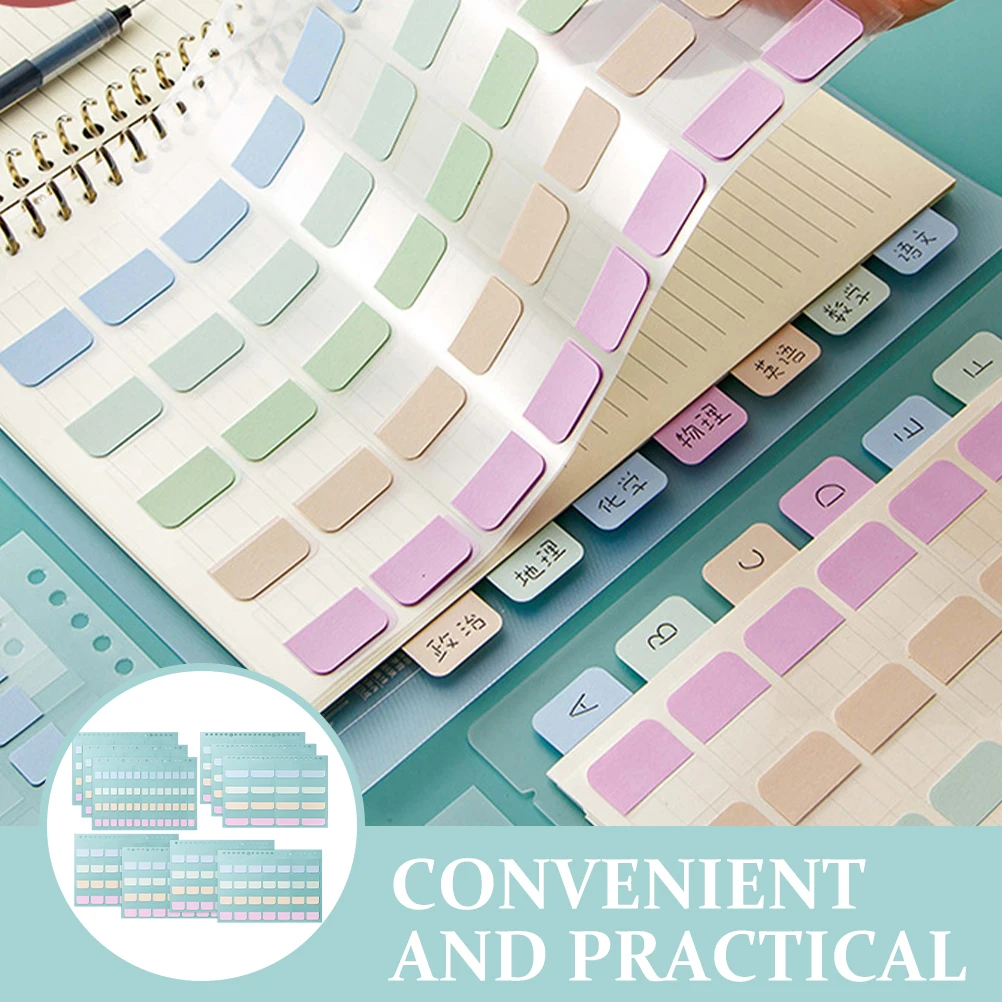 

316Pcs Colorful Sticky Tabs Convenient Bookmarks Page Markers Notepad Marking Tabs