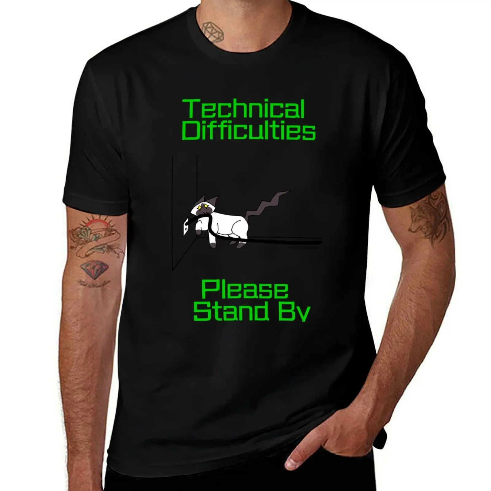 

Technical Difficulties T-Shirt black cotton t-shirt plain for man package t shirt man cotton T-Shirt