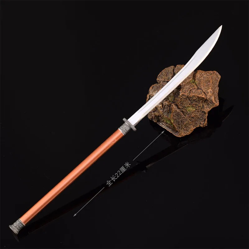 

22cm Ancient Weapons Pak Knife Toy Sword All Metal Crafts Ornament Model Collections Famous Knives Toy Model Accessories