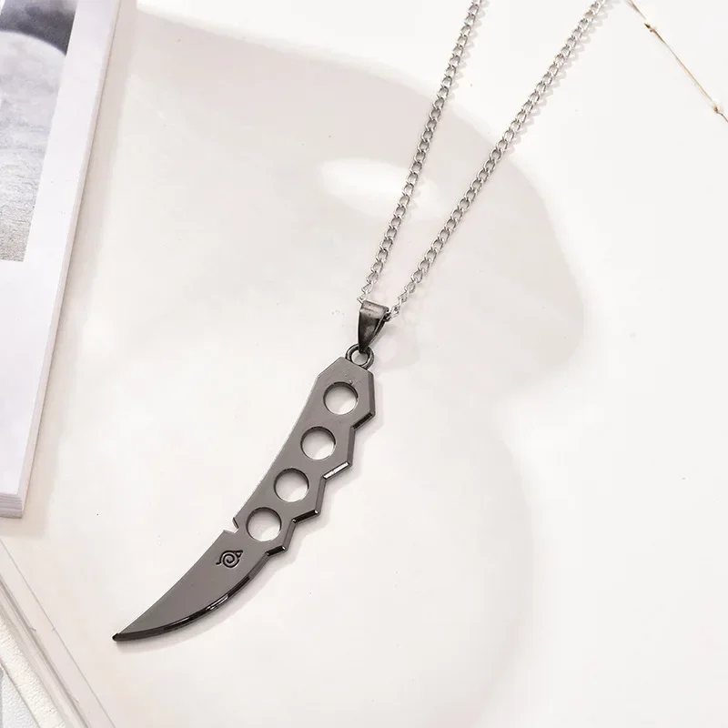 20 Stile Cartoon Anime Naruto Halskette Legierung Anhänger Cosplay Kakashi Kunai Zumaki Shuriken Zubehör Metall Sammlerstück Spielzeug