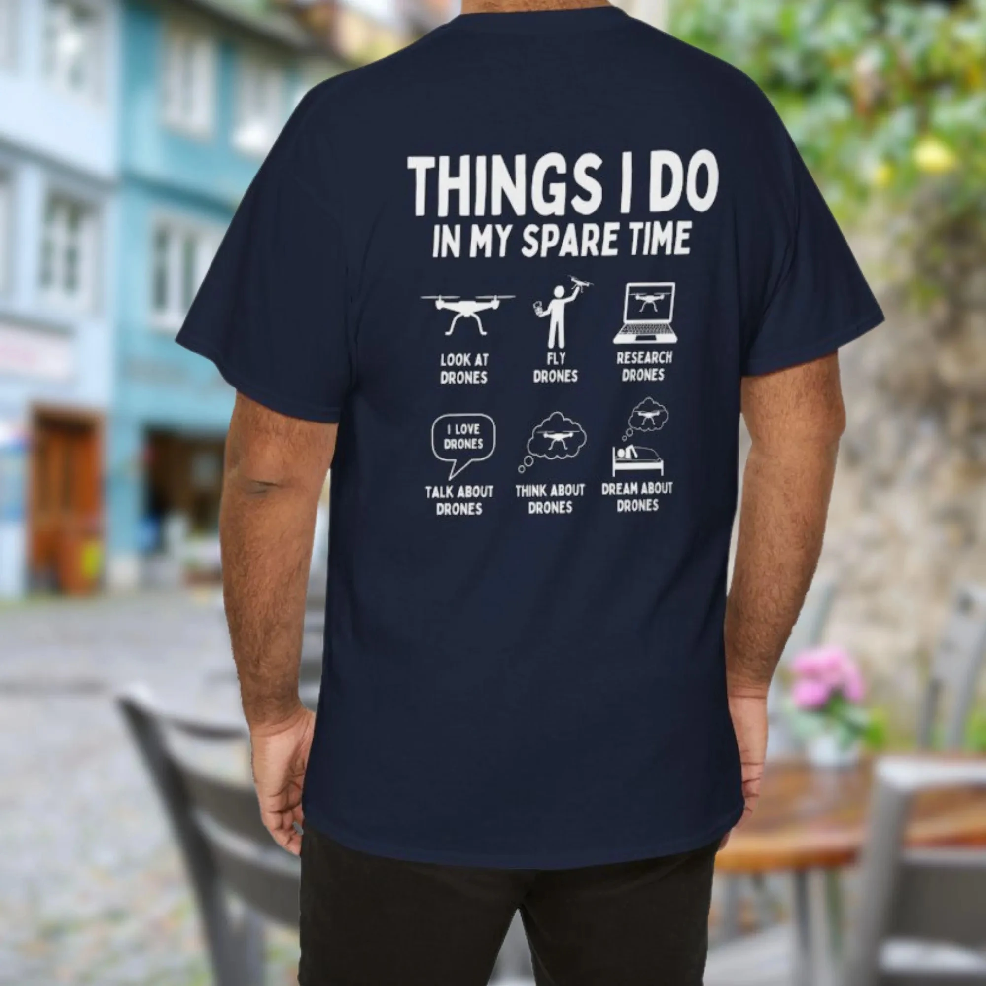 Funny Things I Do in My Spare Time Drone Shirt, Drone Pilot Tshirt, Remote Control Lover Gift, Drone Operator T-Shirt
