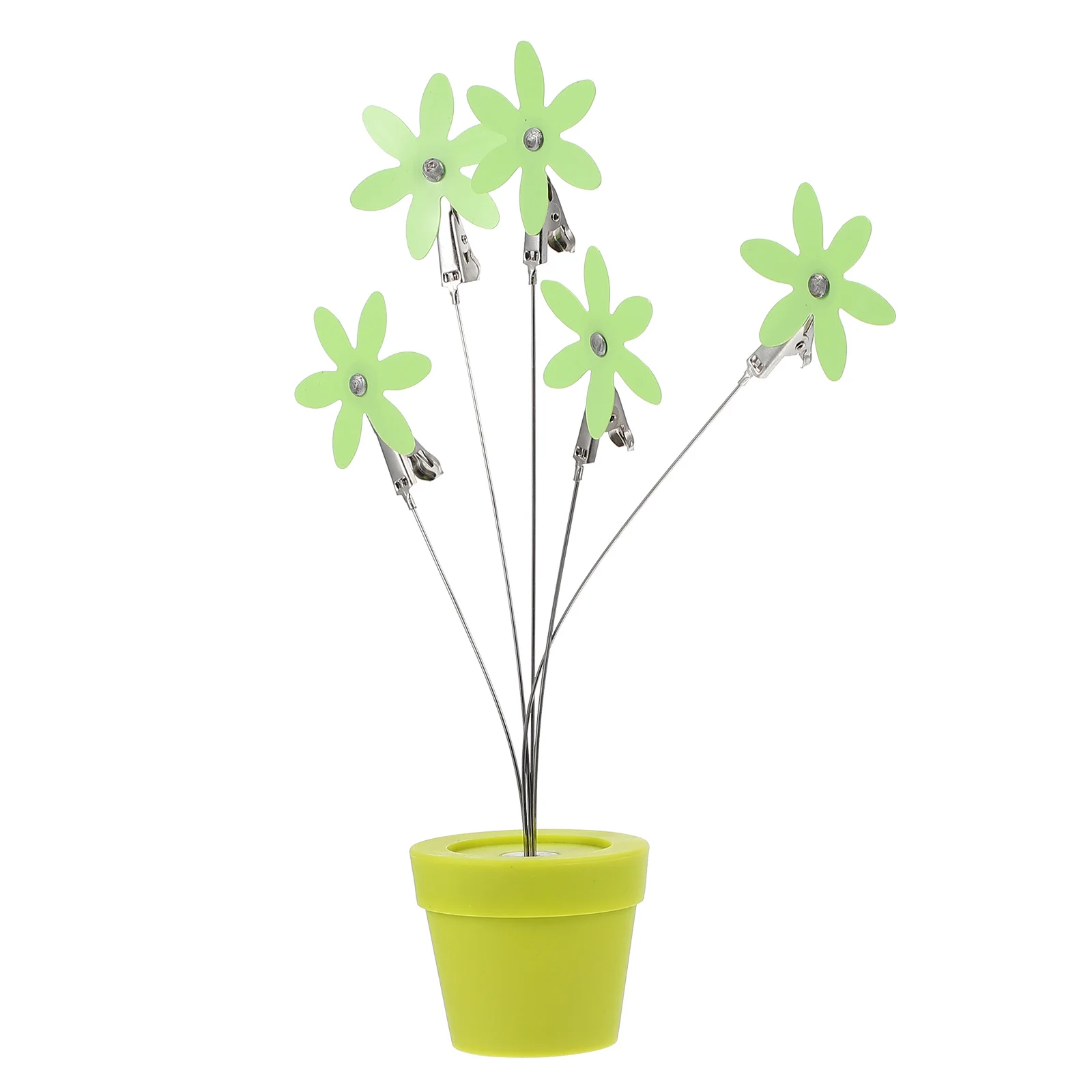 1Pcs Photo Holder Flowerpot Plastic Desktop Clip Colorful Creative Bonsai Tabletop Picture Memo Card Stand Decoration