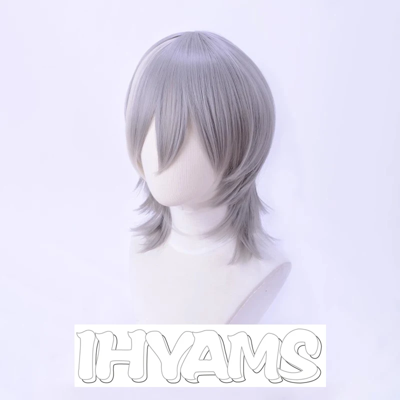 IDOLiSH7 Orikasa Yukito Grey White Short Cosplay Wigs Heat Resistance Fiber
