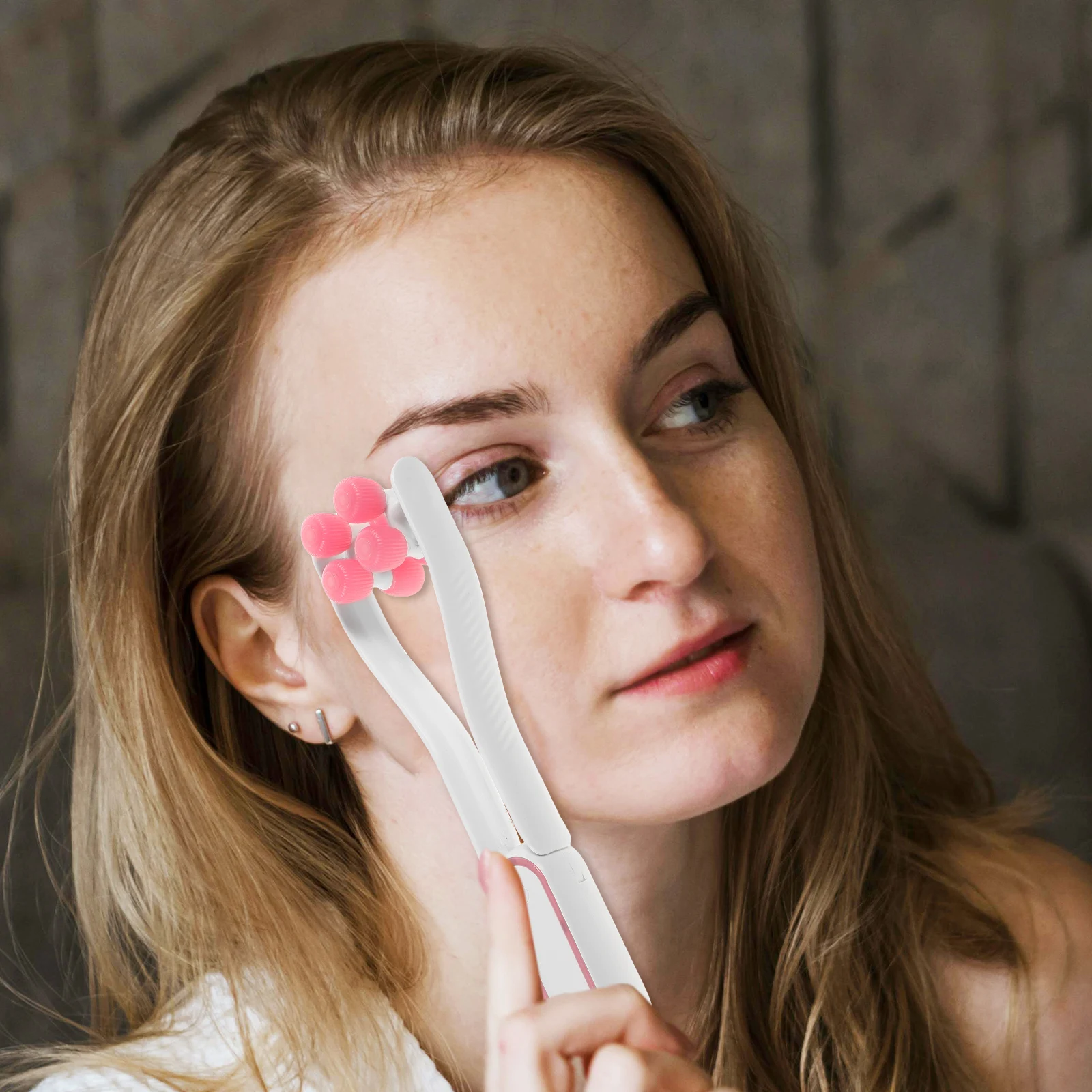 

Flower Type Massage V Shape Neck Chin Jaw Lifting Manual Design Double Chin Removal Facial Massage Tool For Neck Arms Face