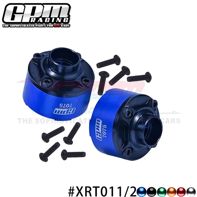 GPM Medium Carbon Steel Aluminium 7075 Front Center Rear Diff Case Set for TRAXXAS 1/6 4WD XRT 8S 1/5 X-MAXX 6S 8S MONSTER