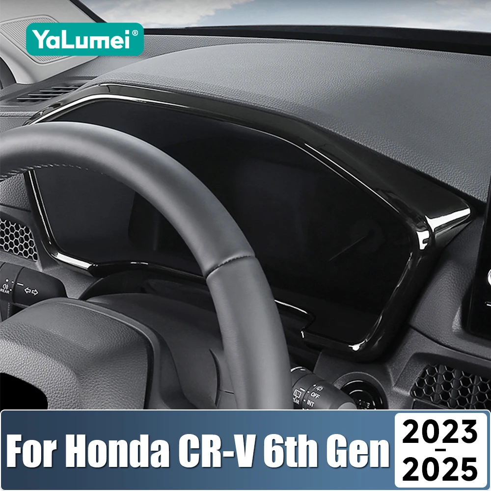 Autozubehör für Honda CR-V 6. Generation 2023 2024 2025 CRV Hybrid Dashboard Dash Board Rahmen Abdeckung Fall Trim Dekoration Aufkleber