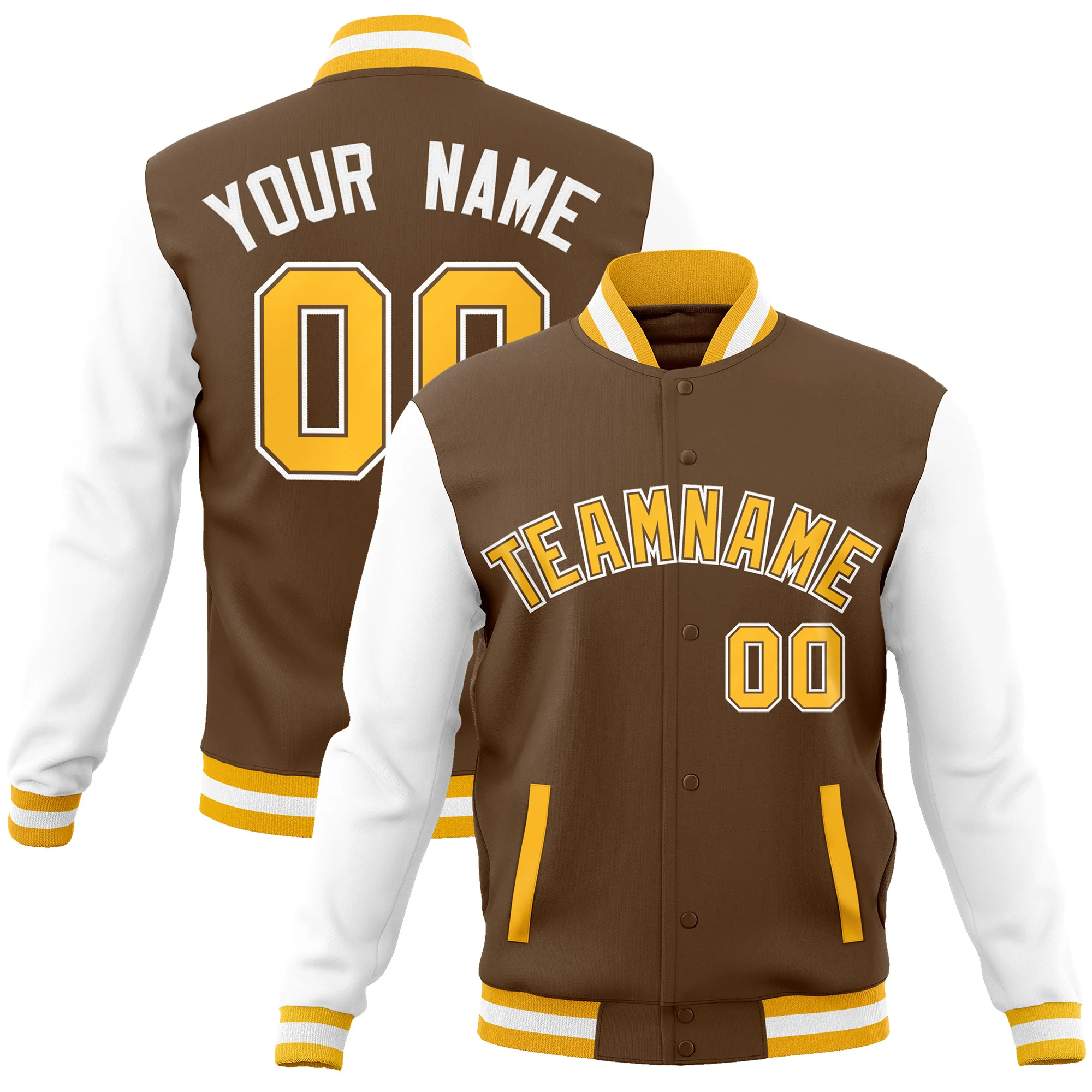 Custom Baseball Jacket Personalized Stitched Letter Name Number Cotton Letterman Varsity Jacket For Adults