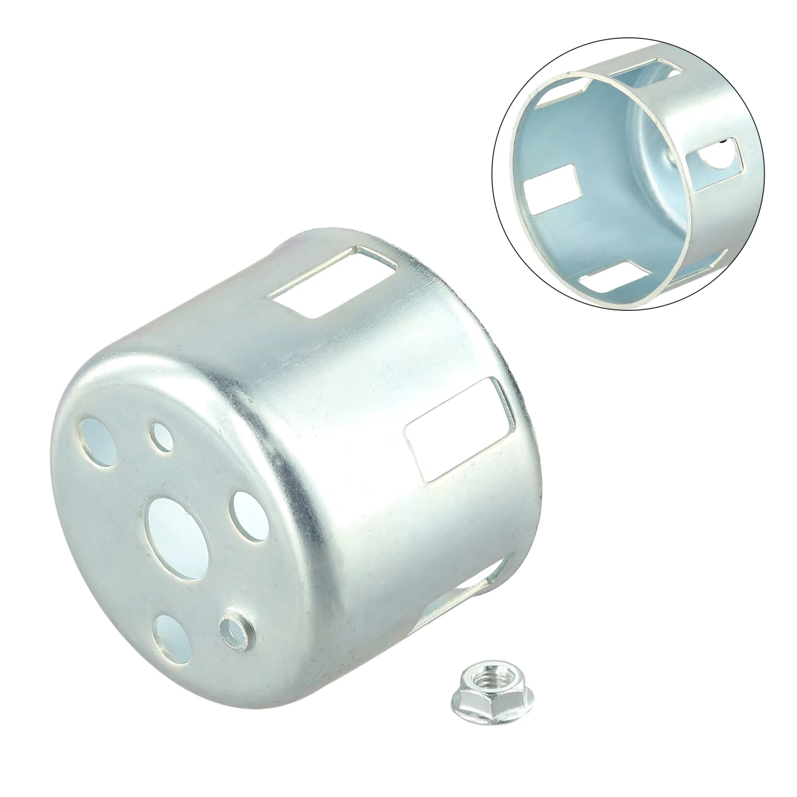 Recoil Starter Cup Flange Pulley Set For GX120 And For GX200 Engines Robust Metal Design For Enhanced Durability