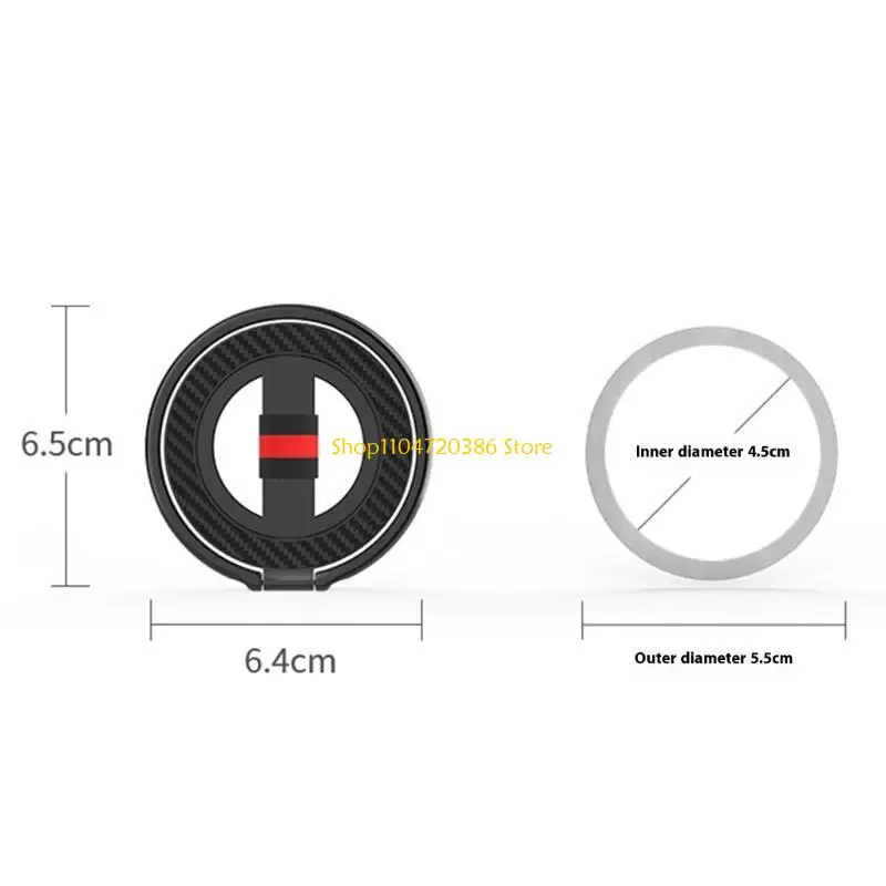 Base girevole per supporto magnetico per telefono K0EA con cinturino portatile in regalo