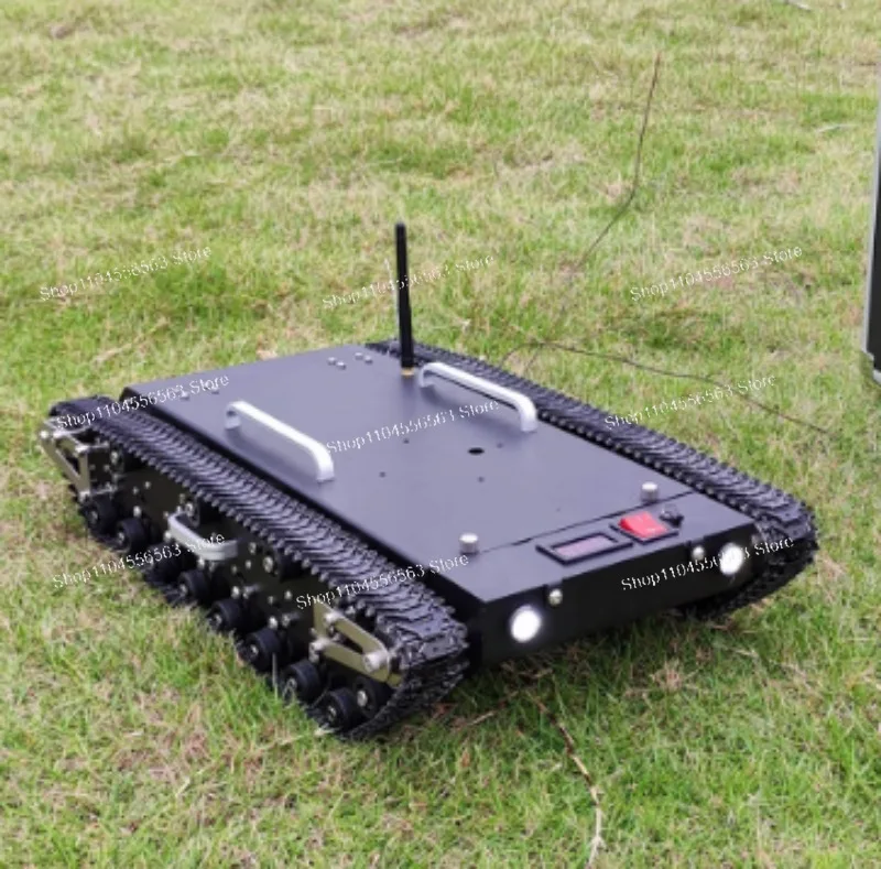 

30kg Load RC Tank Metal Track Shock Absorption Robot Car STM32 Controller FS Handle Programmable DIY Kit