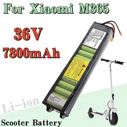 7800mAh 36V 10S3P Battery Pack for Xiaomi M365 Electric Scooter 18650 NE1003-H Cell Communication Interface Discharge Tail Light