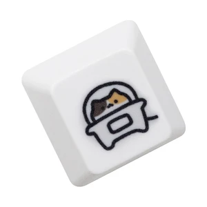 Sevimli Küçük Patiska Kedi, Klavye Tuş Takımı, Kitty Meme, Boya Subbed Keycaps MX Oyun mekanik klavye, siyah, beyaz, kahverengi Hello-kitty'deki klavyenin en iyi 10 satışı-no. 3