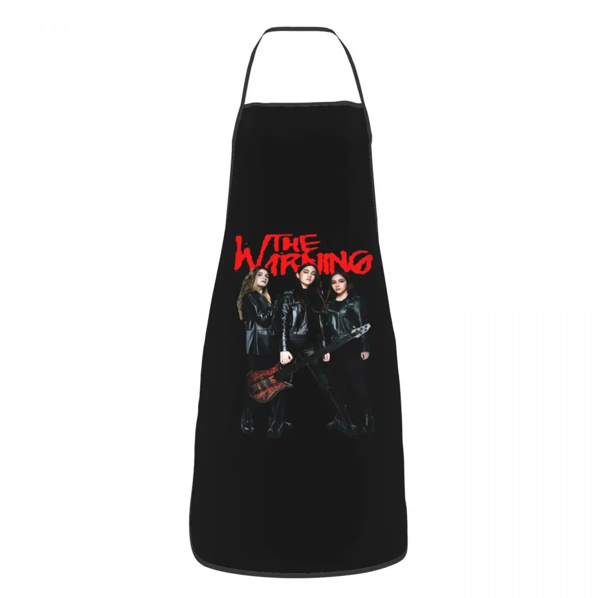 Top Trendigns The Warning Band Aprons Chef Cooking Tablier Sleeveless Bib Kitchen Cleaning Pinafore for Women Men Gardening