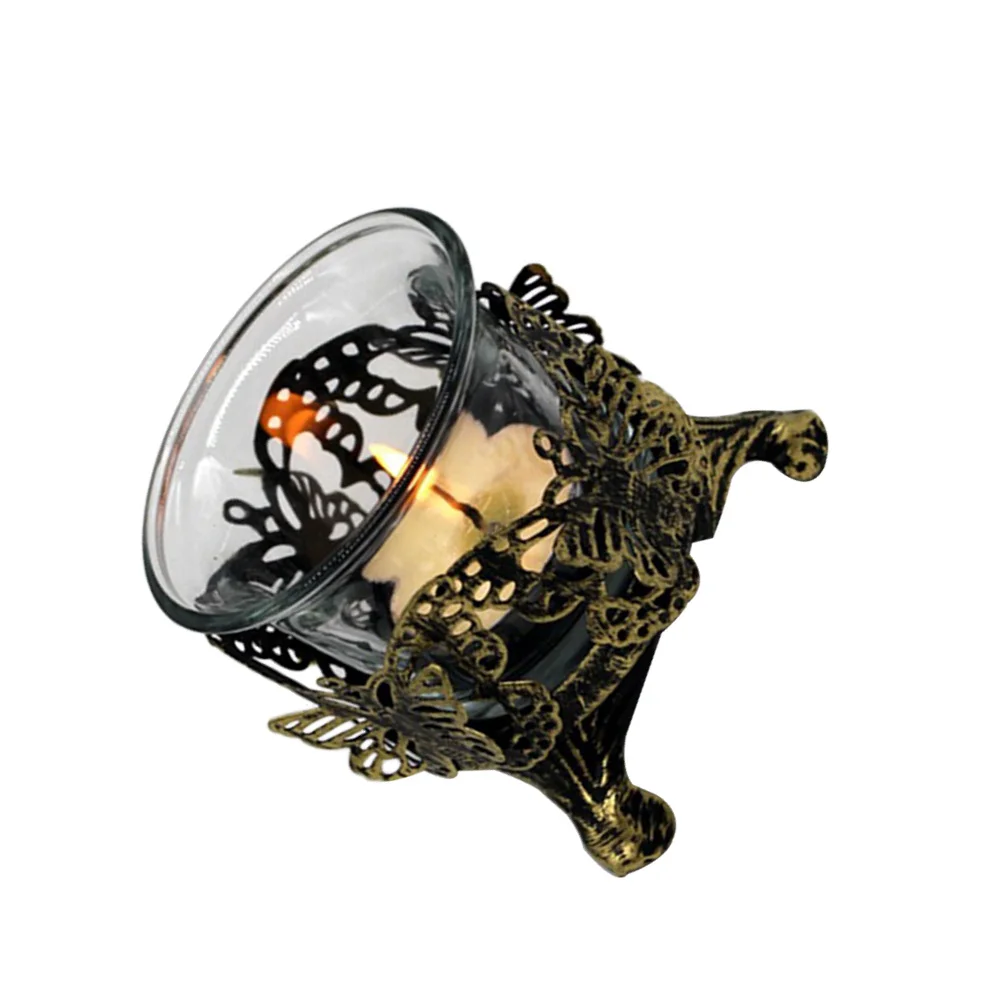 

Premium Hollow Carved Glass Holder Chic Tealight Stand for Wedding Centerpiece Party Home Decor Elegant Display