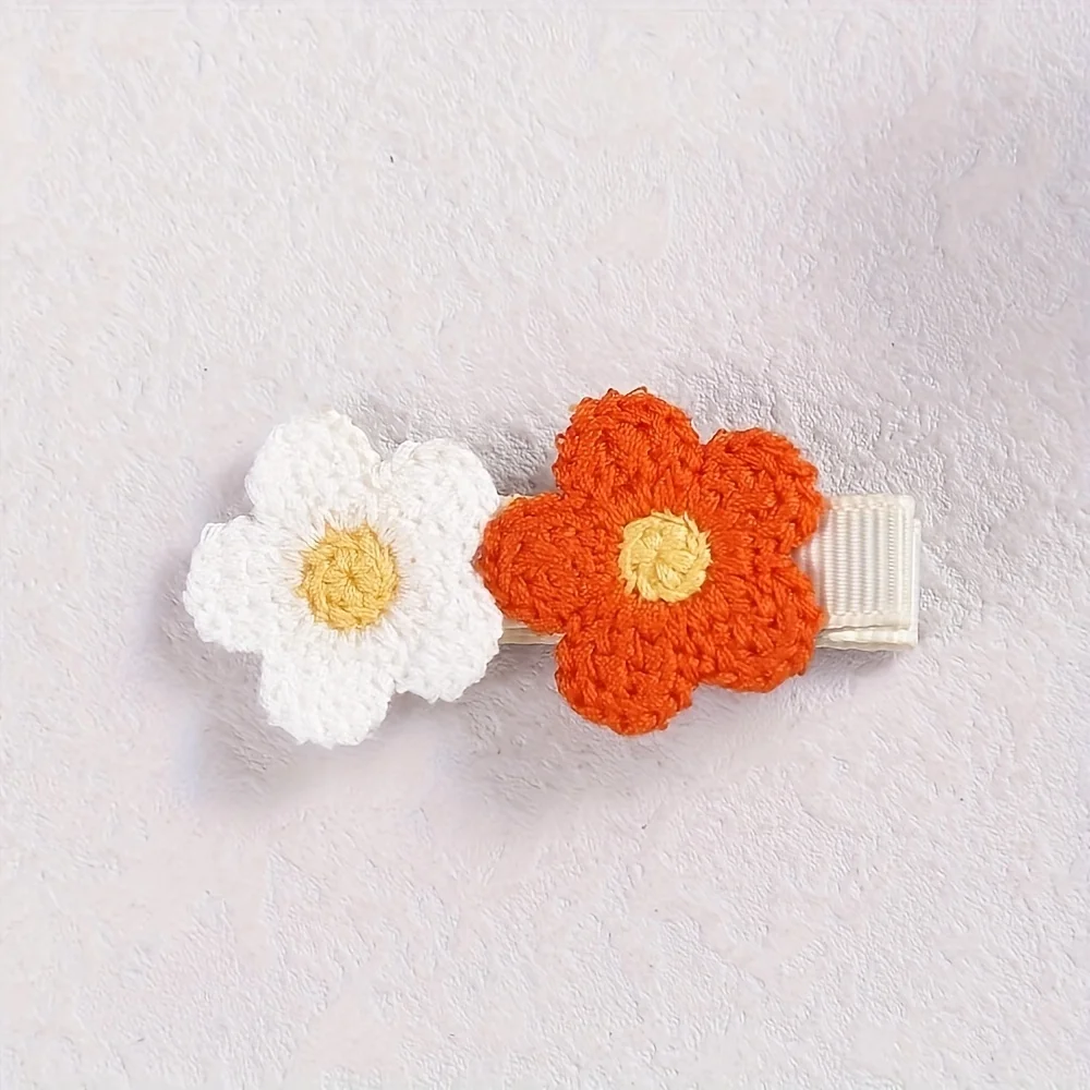 5pcs Set of Cute Hair Clips, Fresh and Elegant Daisy Hair Accessories for Girls, Photography Props