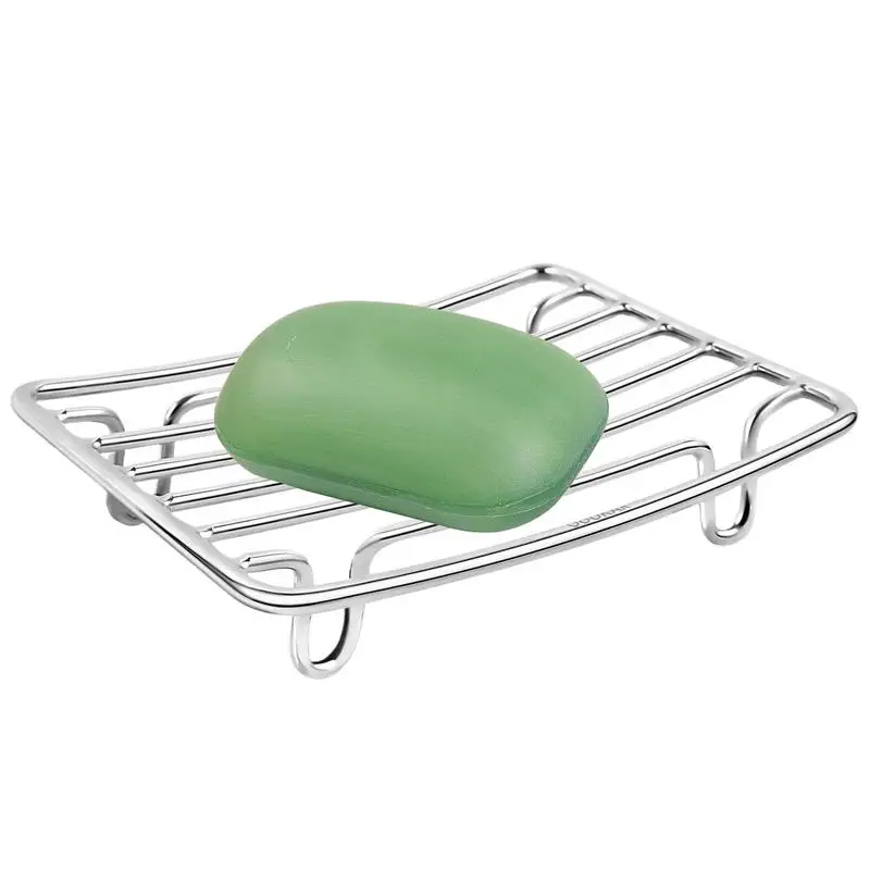 

Держатель для мыла в ванной комнате, самосливная мыльница для ванны, сливная полка для губки, поднос из нержавеющей стали для раковины на колесах, шкафа для путешествий в общежитии