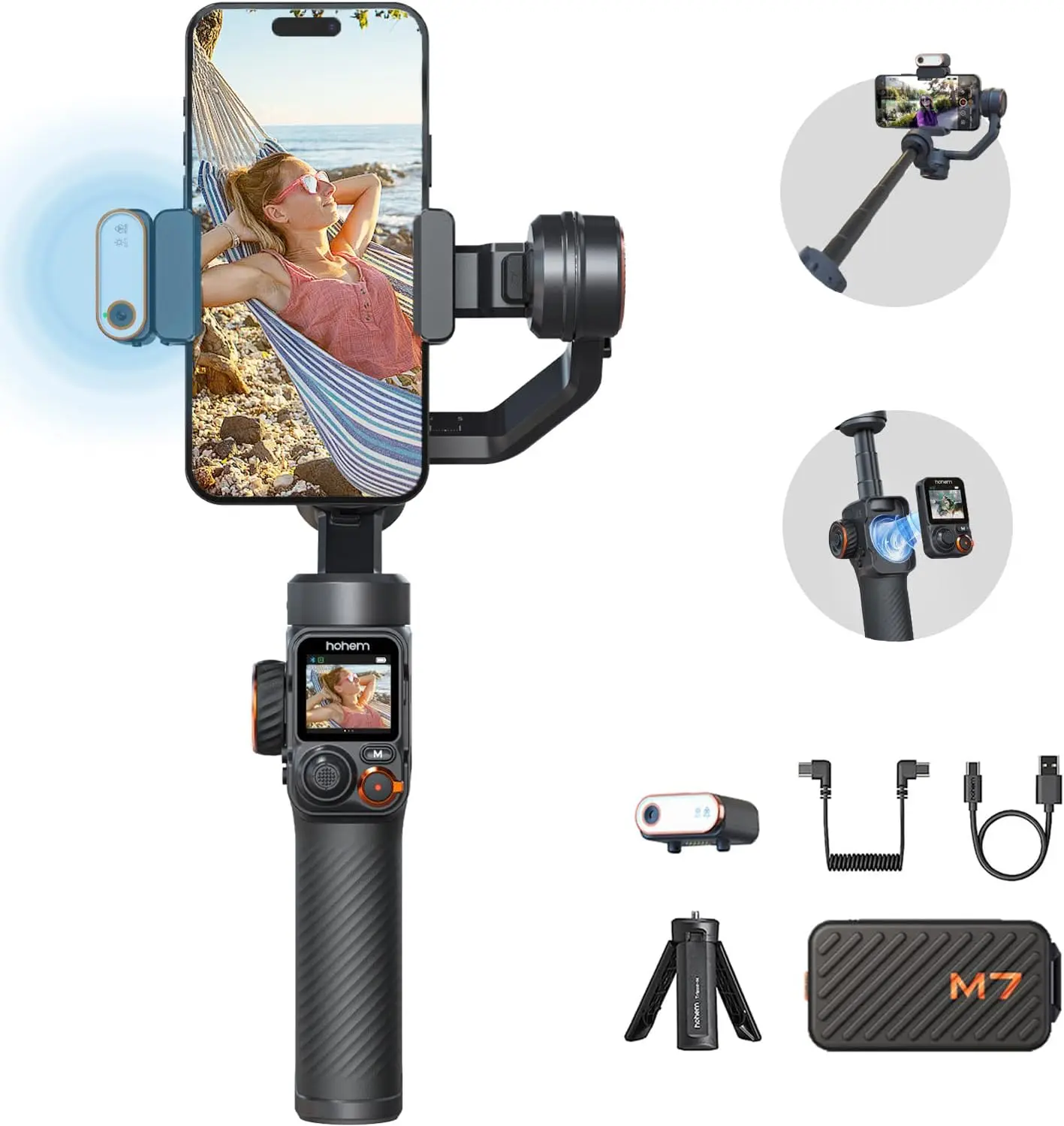 最終価格【新品未使用】hohem iSteady M7 スタビライザー Hohem iSteady M7 – AI-Powered Gimbal for Phone