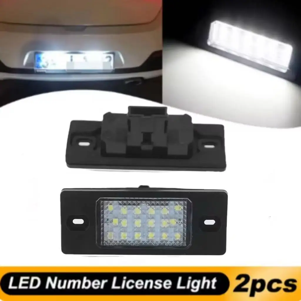 

2PCS LED Car License Number Plate Light Lamp For Porsche Cayenne (955/957) 2002-2010 VW Touareg Tiguan GOLF PASSAT BORA Wagon