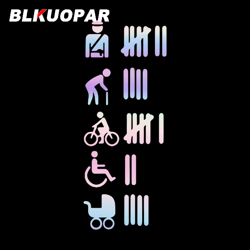 BLKUOPAR Accident Hit Kill Count Car Stickers Waterproof Warning Sign ...