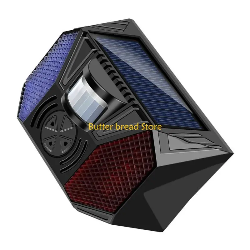 

W89C Solar Alarm Security With Motion Detection And LED Flashing Warning Lights