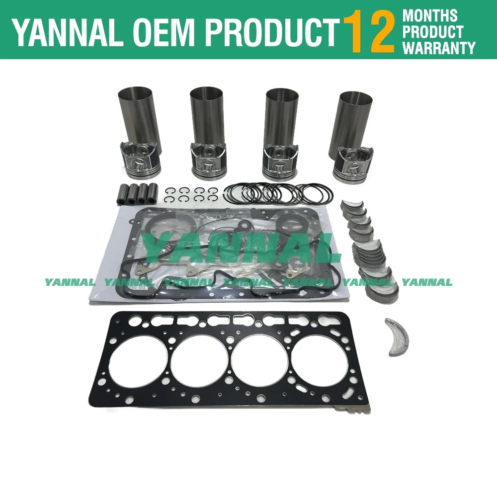 New V3600 V3600 V3600DI-T Overhaul Rebuild Kit For Kubota engine tractor repair part