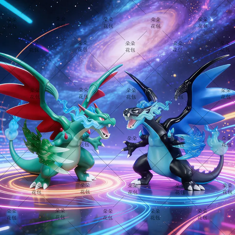 

New Bkm Mega Charizard Figure Anime Figures Dragon Charizard Pvc Statue Collectible Dragon Model Desktop Decoration Toys Gifts