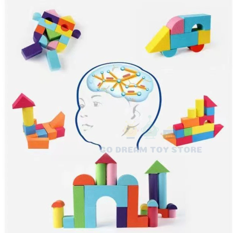 46PCS Soft EVA Building Blocks 3