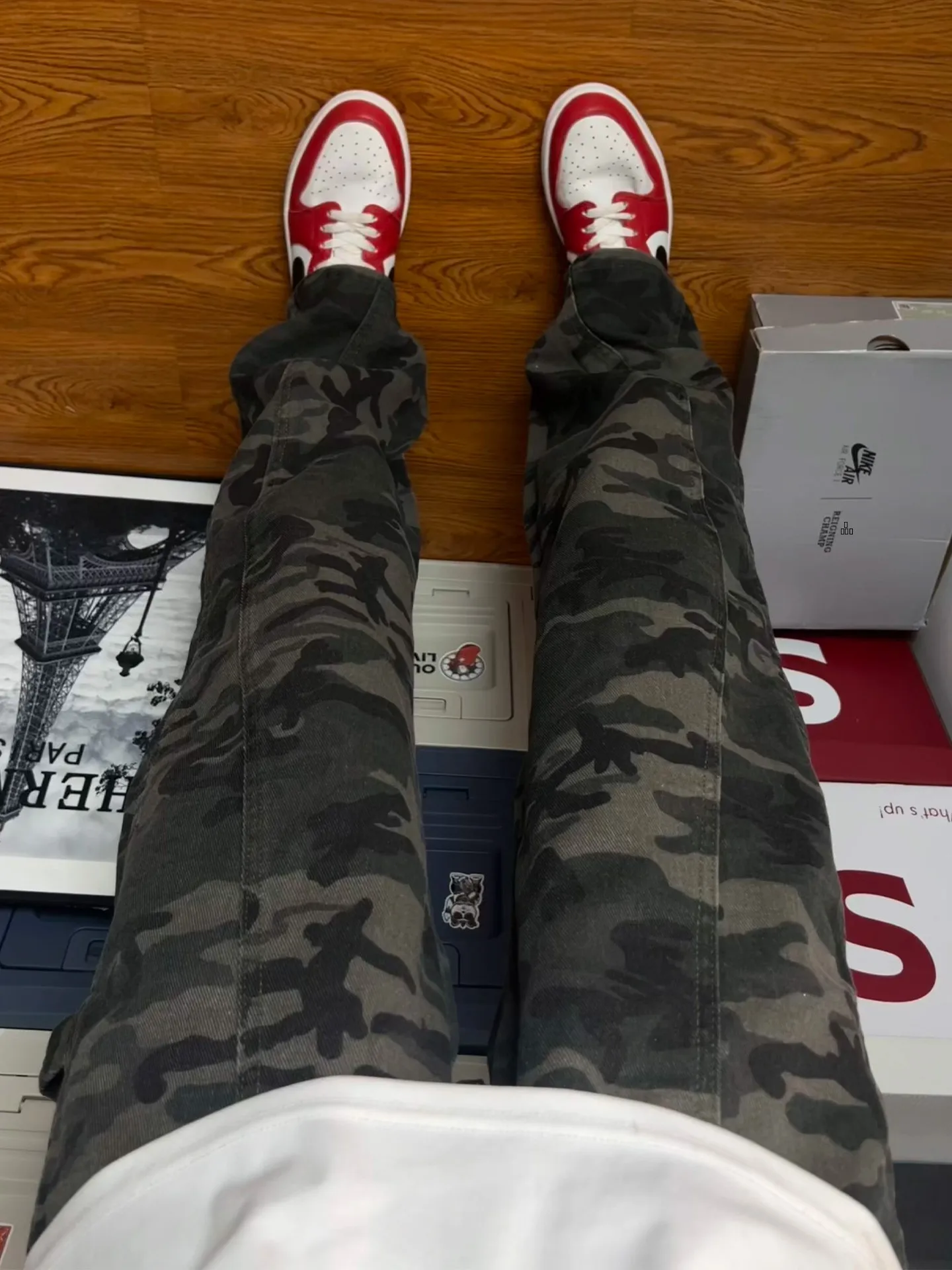 

Мужские джинсы-карго в стиле камуфляж, весна-осень, с американским декором, сшитые, с эффектом стройности, расклешенные...