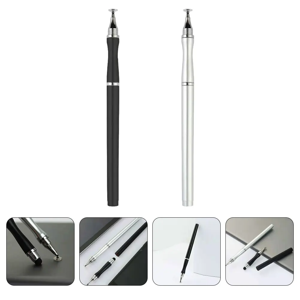 

2Pcs Capacitive Screen Stylus Premium ABS Material Smooth Writing Universal for Smartphone Tablet No Scratch Light