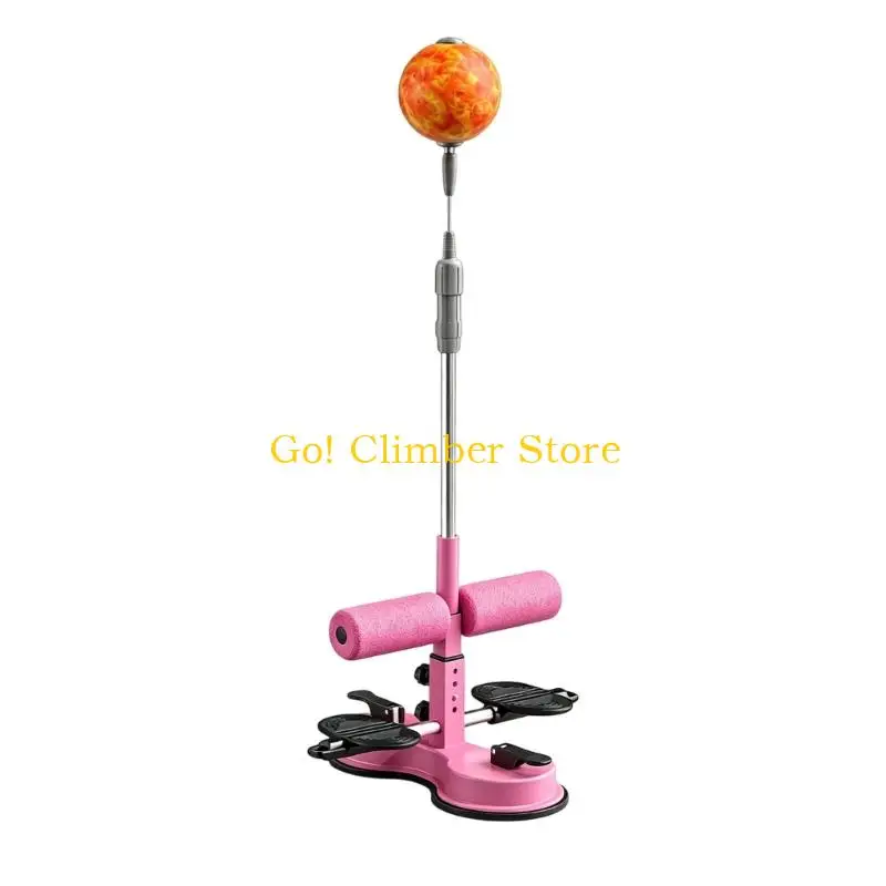Q84C Ball Exercise Stand with Foot Hold Support for Indoor Routines